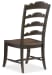 Hill Country - Twin Sisters Ladderback Side Chair - Black