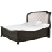 Bellamy - Complete Queen Sleigh Bed With Shaped Footboard - Peppercorn