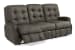 Devon - Fabric Power Reclining Sofa, Power Headrests - Dark Brown