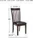 Hammis - Dark Brown - 3 Pc. - Drop Leaf Table, 2 Upholstered Side Chairs