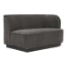 Yoon - Right 2 Seat Sofa - Dark Gray