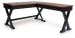 Wildenauer - Brown / Black - Home Office Desk And Return