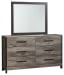 Cazenfeld - Black/gray - Dresser, Mirror