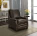 Ashebrooke - Push Thru The Arm Recliner - Walnut