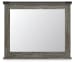 Frandern - 6 Pc. - Dresser, Mirror, Chest, Full Bookcase Panel Bed - Gray