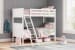 Nextonfort - White - Twin Over Twin Bunk Bed