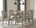 Lodenbay - Antique Gray - 7 Pc. - Dining Room Extensiontable, 6 Side Chairs