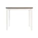 Martin - 6 Piece Counter Set (Table + 4 + Bench) (Dark Brown Top - White Base)