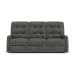 Devon - Fabric Reclining Sofa - Dark Gray