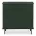 Reagan - 3 Drawer Nightstand - Deep Green