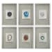 Agate - Stone Wall Art (Set of 6) - Silver