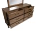 Ridgefield - Double Drawer Dresser With Landscape Mirror - Russet