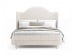 Vivienne - Queen Upholstered Panel Bed And Vanity With Mirror - Whisper White