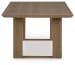 Serene Bay - Dark Brown - 7 Pc. - Dining Table, 4 Arm Chairs, 2 Swivel Chairs