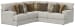 Tori - 2 Piece Sectional With Comfort Coil Seating And 9 Accent Pillows Included - Birch