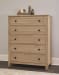 Custom Express - Chest 5 Drawers - Clear Oak