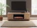 Cayboni - 71" TV Stand With Electric Fireplace - Tan