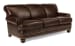 Bay Bridge - Leather Sofa, Nailhead Trim - Dark Brown