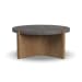 Eclipse - Round Coffee Table - Light Brown / Dark Gray