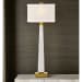 Spire - Buffet Lamp - White Marble/Brass
