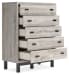 Vessalli - Black / Gray - Five Drawer Wide Chest