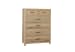 Crafted Oak - Chest 5 Drawers - Light Brown