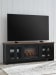 Wildenauer - 76" TV Stand With Infrared Electric Fireplace - Brown / Black
