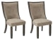 Tyler Creek - Black / Grayish Brown - Dining UPH Side Chair (Set of 2) - Framed Back