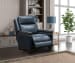 Smithfield - Big And Tall Recliner - Push Thru Arm - Blue
