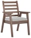 Emmeline - Dark Brown - Arm Chair With Cushion (2/cn)