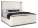 Linville Falls - Boones Queen Upholstered Shelter Bed - Beige