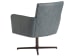 Barclay Butera Upholstery - Brooks Leather Swivel Chair - Bronze - Dark Gray