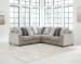 Ardsley - Pewter - Corner Loveseat 3 Pc Sectional