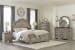 Lodenbay - Antique Gray - 8 Pc. - Dresser, Mirror, Chest, King Panel Bed, 2 Nightstands