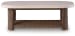 Dolan Creek - Rectangular Cocktail Table - Beige / Brown