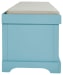 Dowdy - Teal - Storage Bench