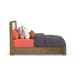 Normandy - Queen Upholstered Storage Bed - Light Brown