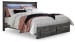 Baystorm - King Panel Bed With 2 Storage Drawers - Gray