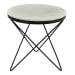 Haley - Side Table Black Base - Black