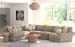 Turner - 5 Piece Sectional With RSF Cuddler - Mushroom