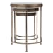 India - Nesting Tables (Set of 3) - Light Brown & Black