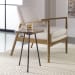 Mircea - Petrified Wood Accent Table - Black & Light Brown
