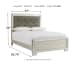 Lonnix - Silver Finish - Full Panel Bed