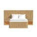Sylvie - 3 Piece Queen Wall Bed Bedroom Set With 2 Nightstands - Natural