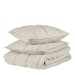 Rowen - 3 Piece Queen Quilt Set - Taupe