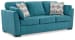 Keerwick - Teal - 4 Pc. - Sofa, Loveseat, Chair And A Half, Ottoman