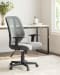 Beauenali - Light Gray/black - Home Office Swivel Desk Chair
