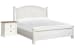 Kingston - King Panel Bed With Nightstand - Whisper White And Cerused Nutmeg