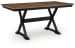 Wildenauer - Dining Room Counter Butterfly Extension Table - Brown / Black