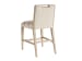 Sunset Key - Greer Channeled Upholstered Counter Stool - Light Beige